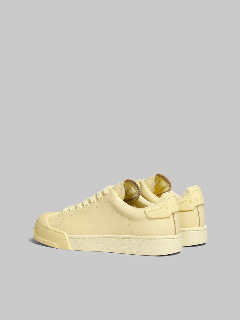 DADA BUMPER SNEAKER IN YELLOW LEATHER - 3