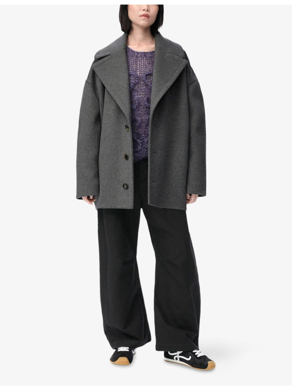 Relaxed-Fit Brushed Wool Coat - 2