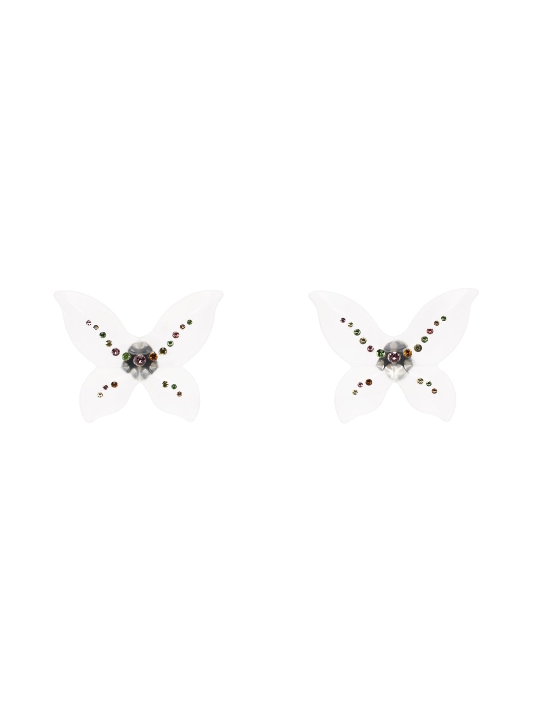 Transparent Farfalla Earrings - 1