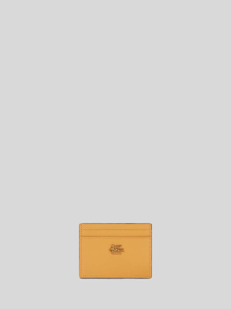 LEATHER CREDIT CARD HOLDER WITH PEGASO - 1