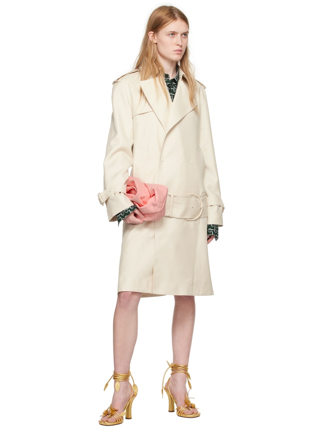 【関税込み】Burberry ゴールド Ivy Flora ヒールサンダル Burberry Gold Ivy Flora Heeled Sandals | ssense | REVERSIBLE
