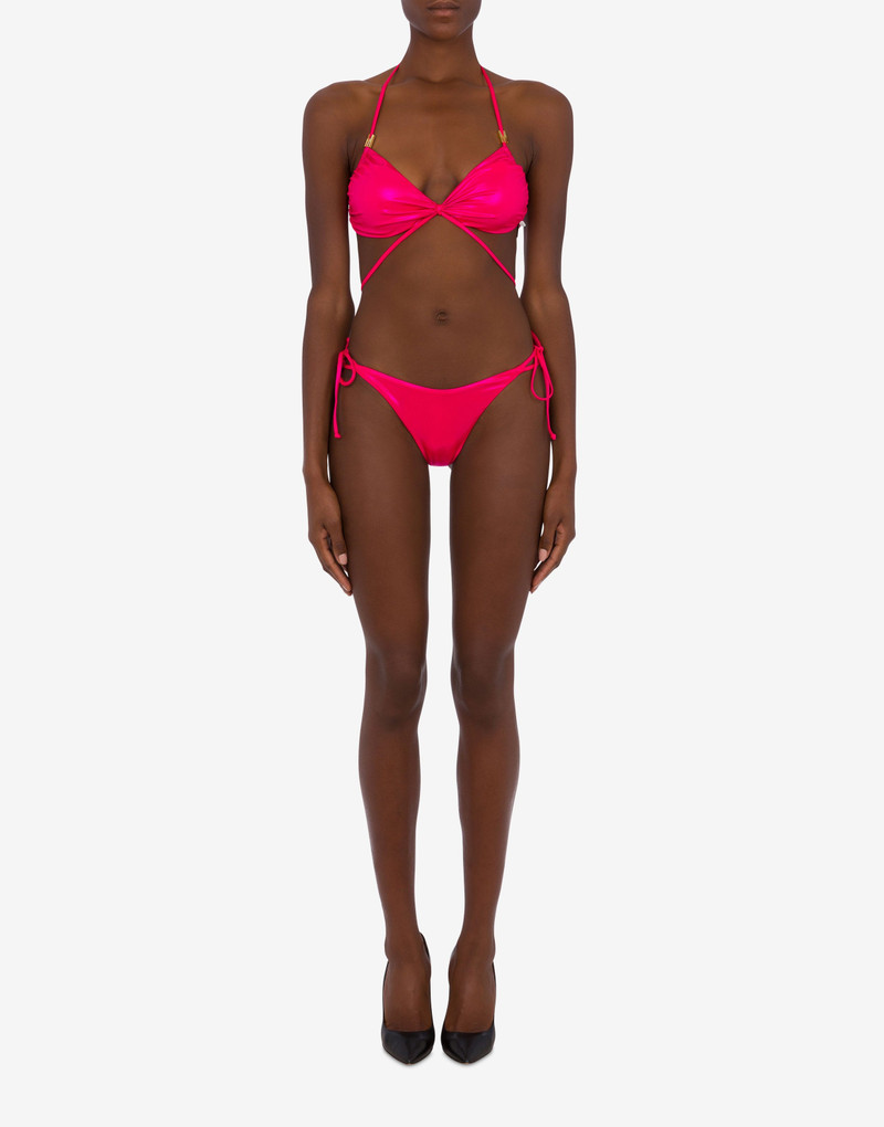 Moschino BIKINI BOTTOMS WITH SHINY LYCRA LACES outlook