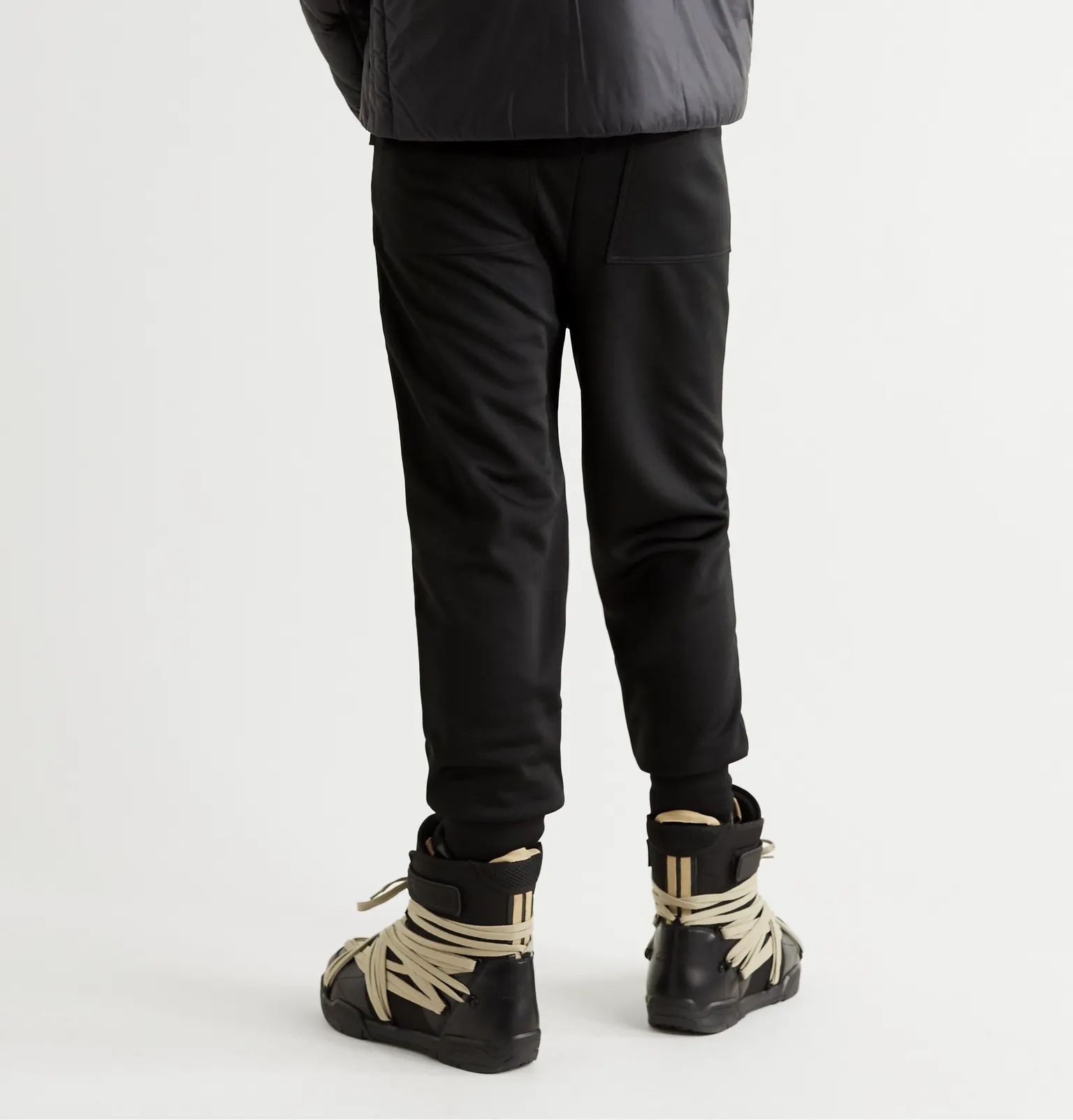 + Moncler Tapered Acetate Logo-Appliquéd Jersey Track Pants - 4