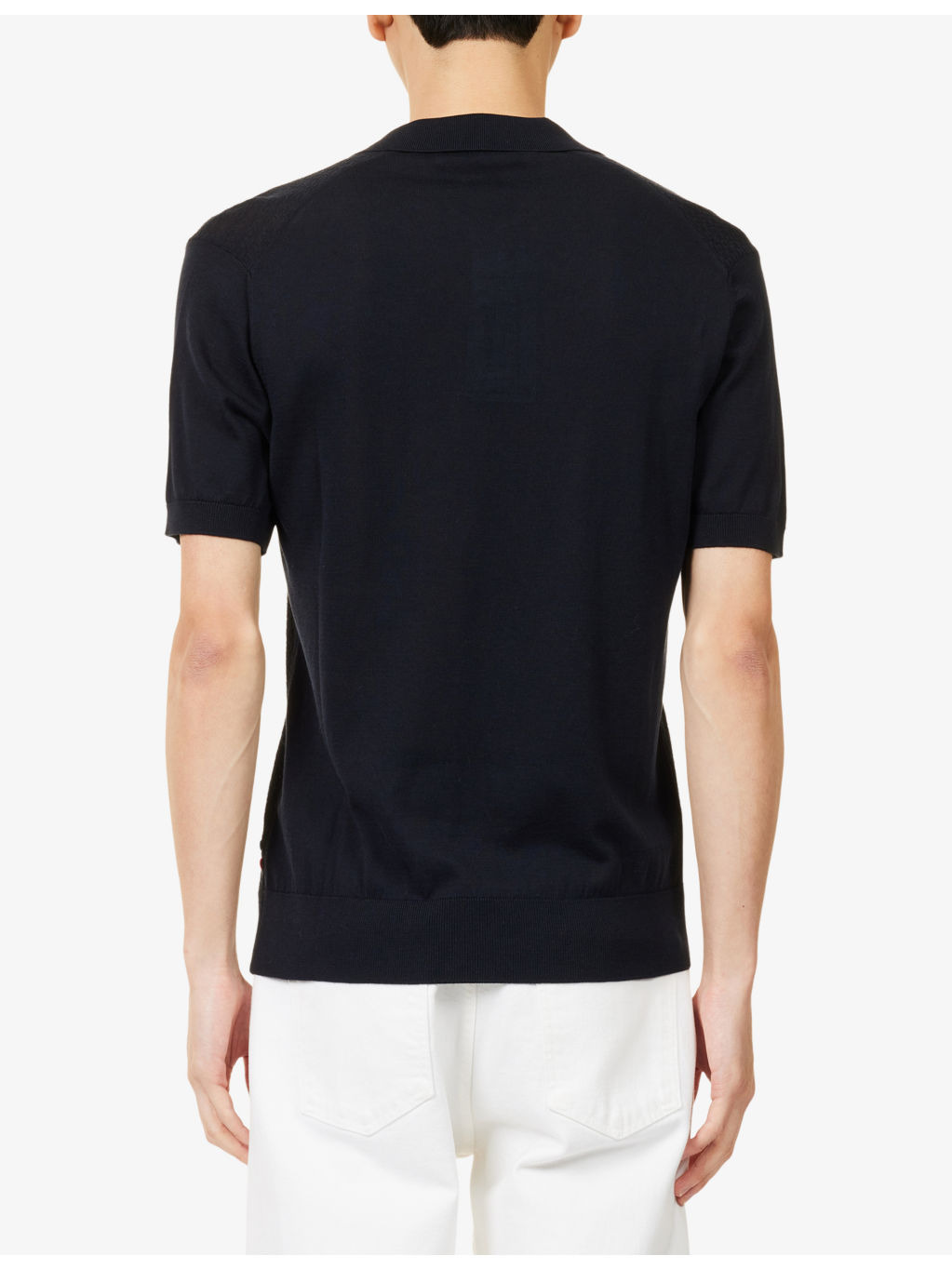 Horton Semi-Sheer Cotton-Silk Blend Knitted Polo Shirt - 4