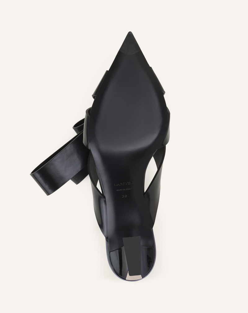CADEAU LEATHER MULES WITH HEEL 6