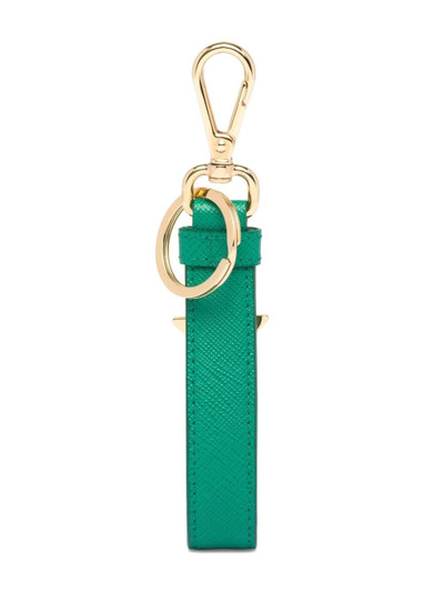 Prada triangle logo keyring outlook