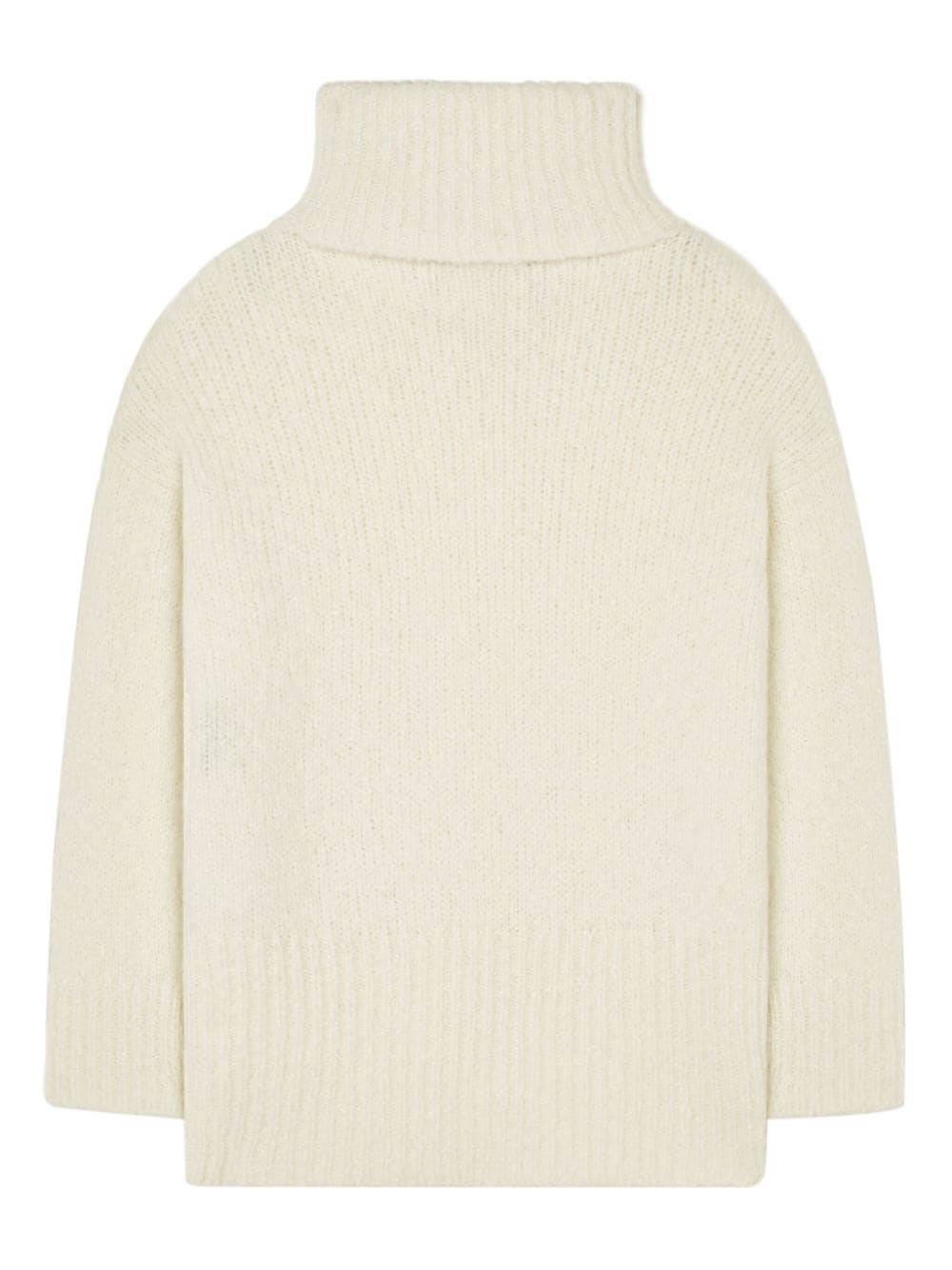 logo-plaque cashmere-silk blend jumper - 6