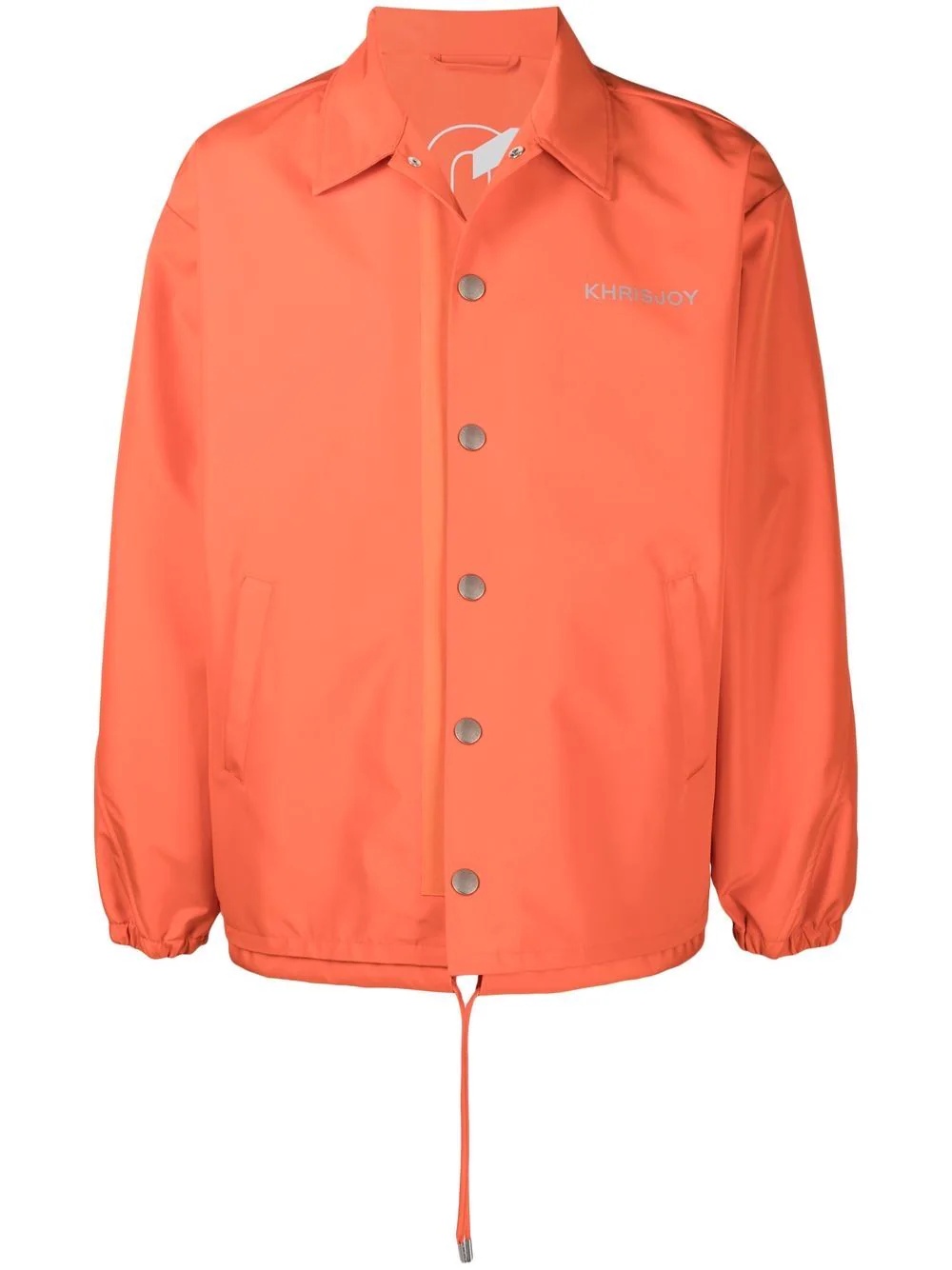 drawstring-waist shirt jacket - 1