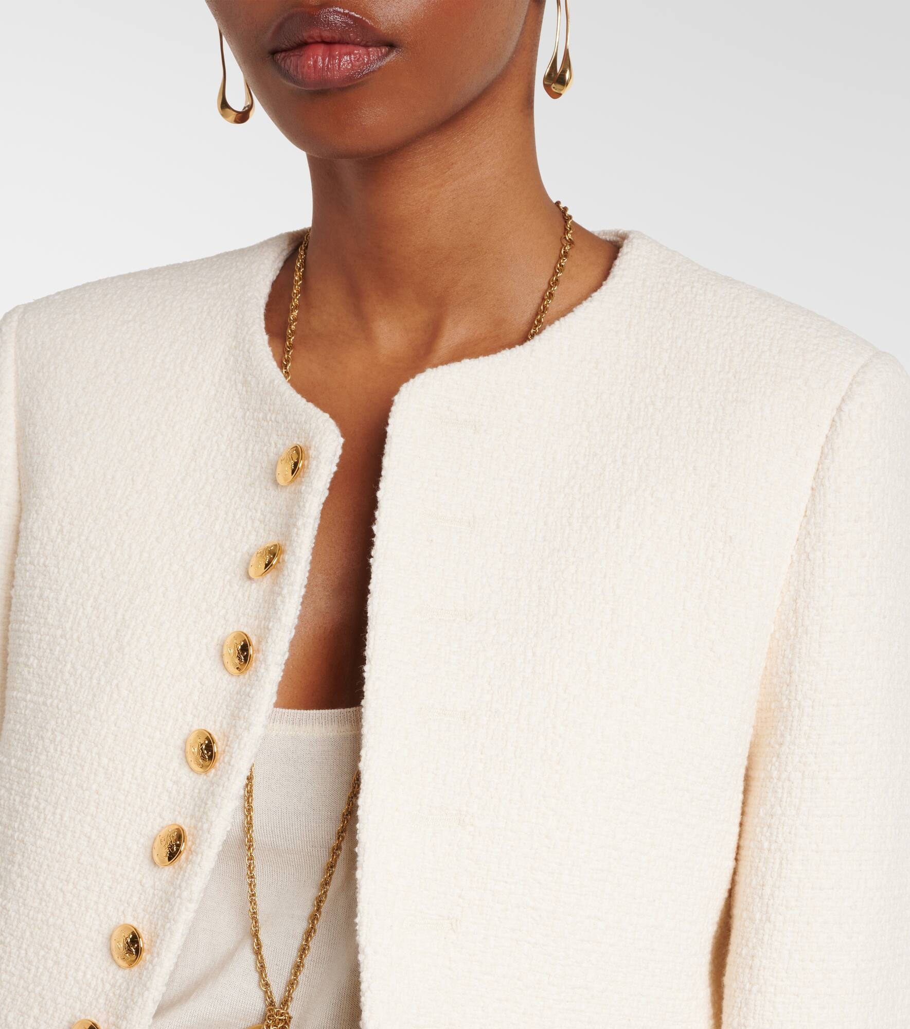 Patti cotton-blend bouclé jacket - 4