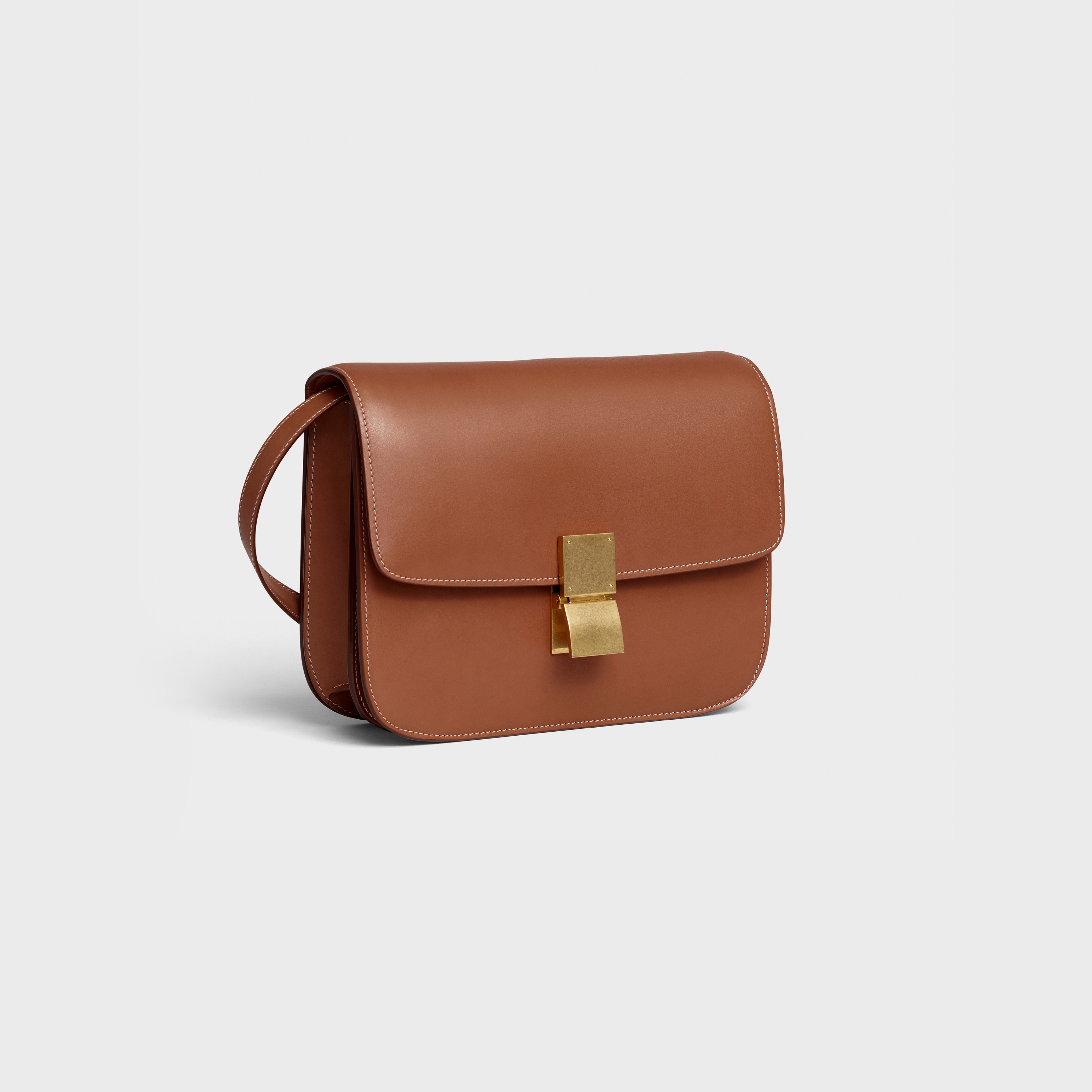 Medium Classic bag in natural calfskin - 2