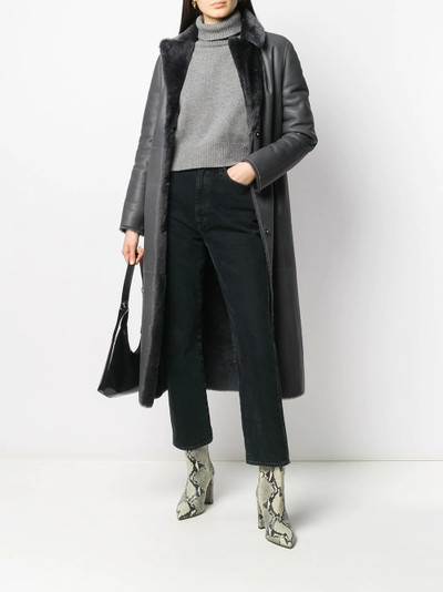 Yves Salomon shearling belted coat outlook