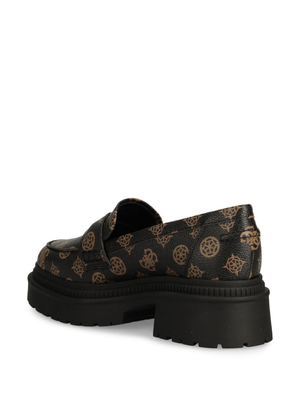 logo-stamp loafers - 3