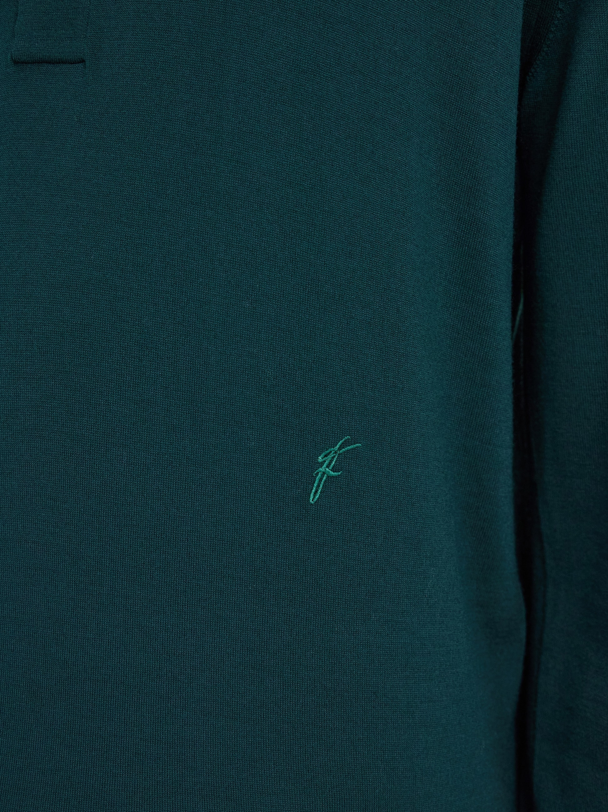 Wool polo shirt with long sleeves - 4