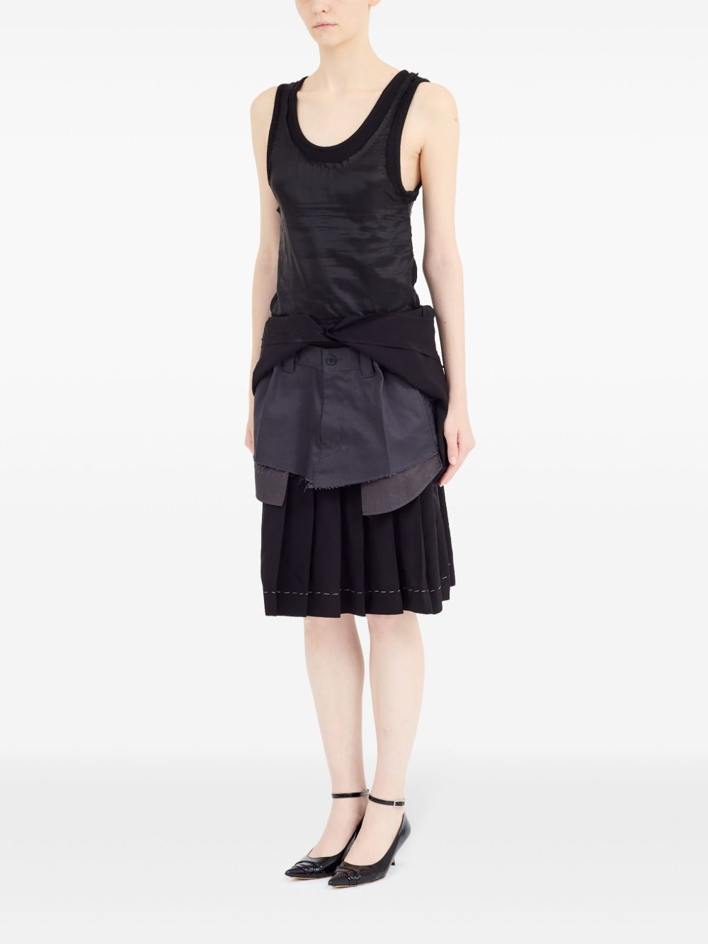 layered midi dress - 7