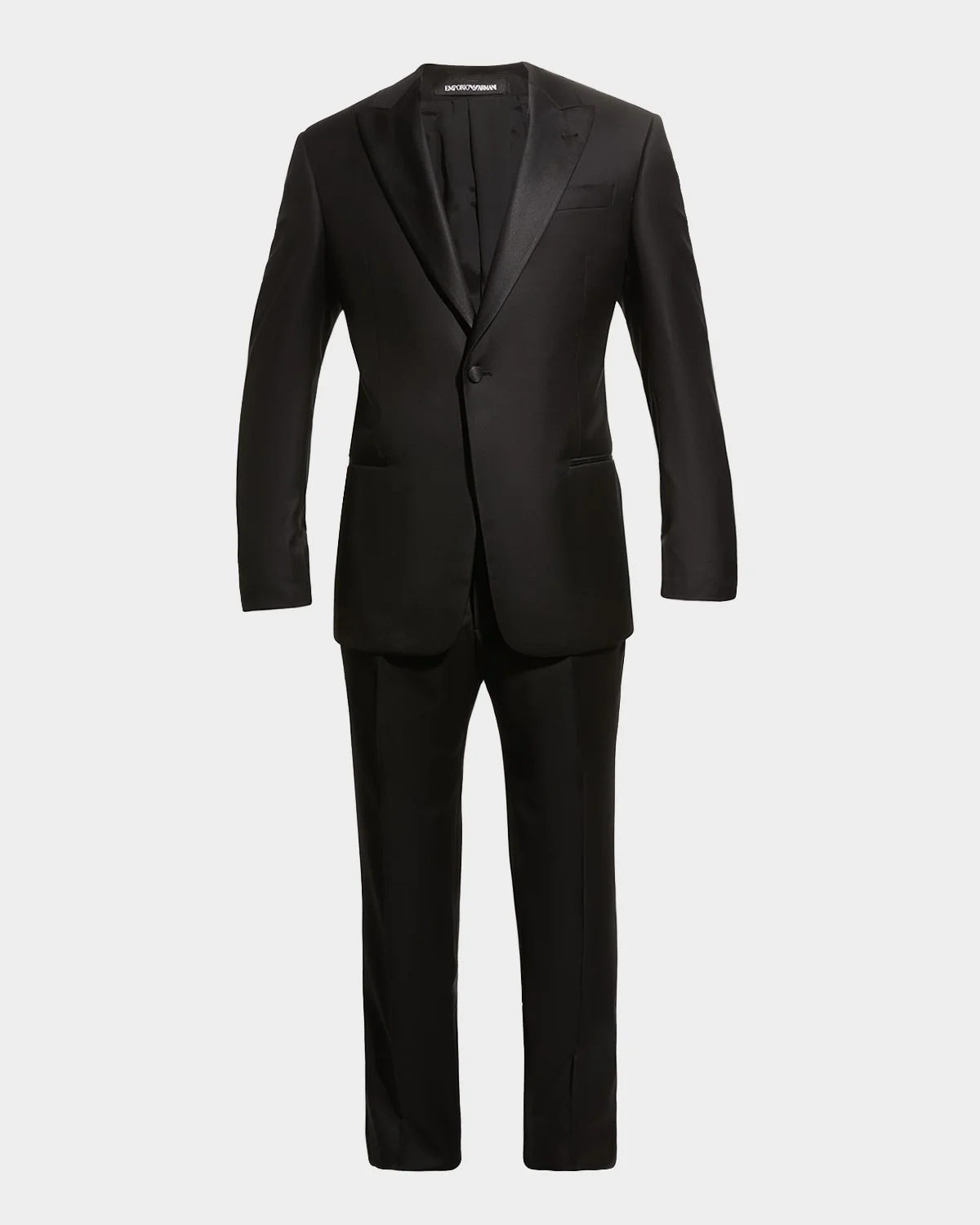 Men's Solid Peak-Lapel Tuxedo - 1