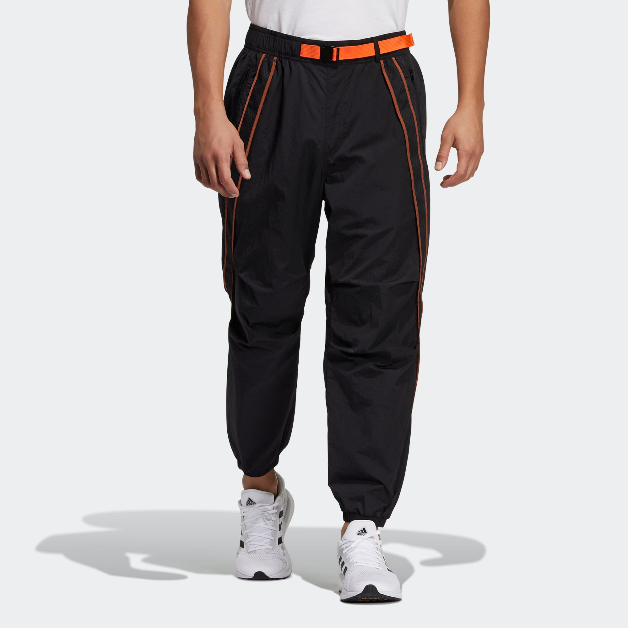 adidas Ub Pnt Wv Astro Woven Contrasting Colors Bundle Feet Sports Pants Black GP0830 - 2