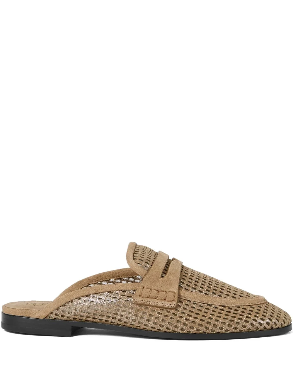 leather flat mules - 1