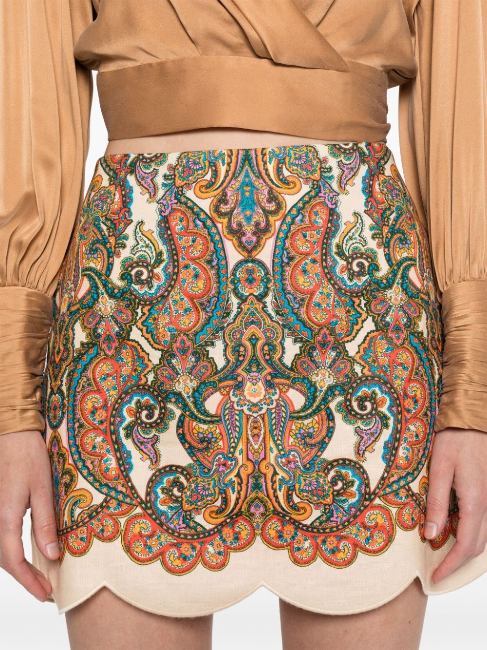 Ottie Scallop mini skirt - 5