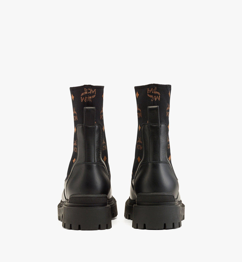 Monogram Knit Boots in Calf Leather 3