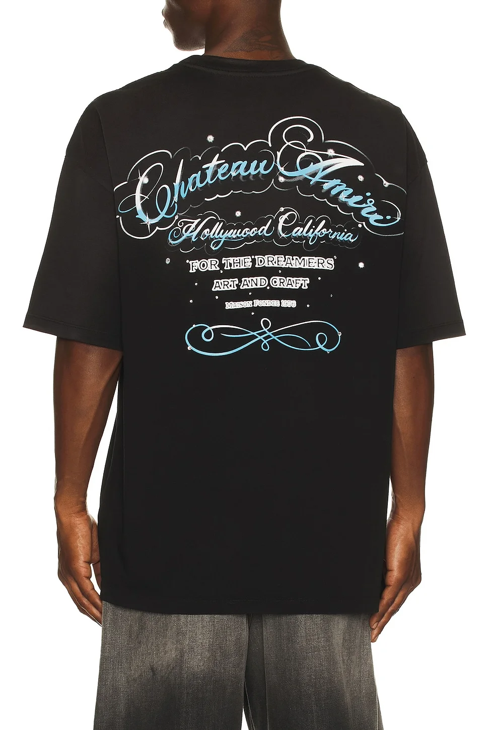 Crystal Chateau Script Oversized Tee - 1