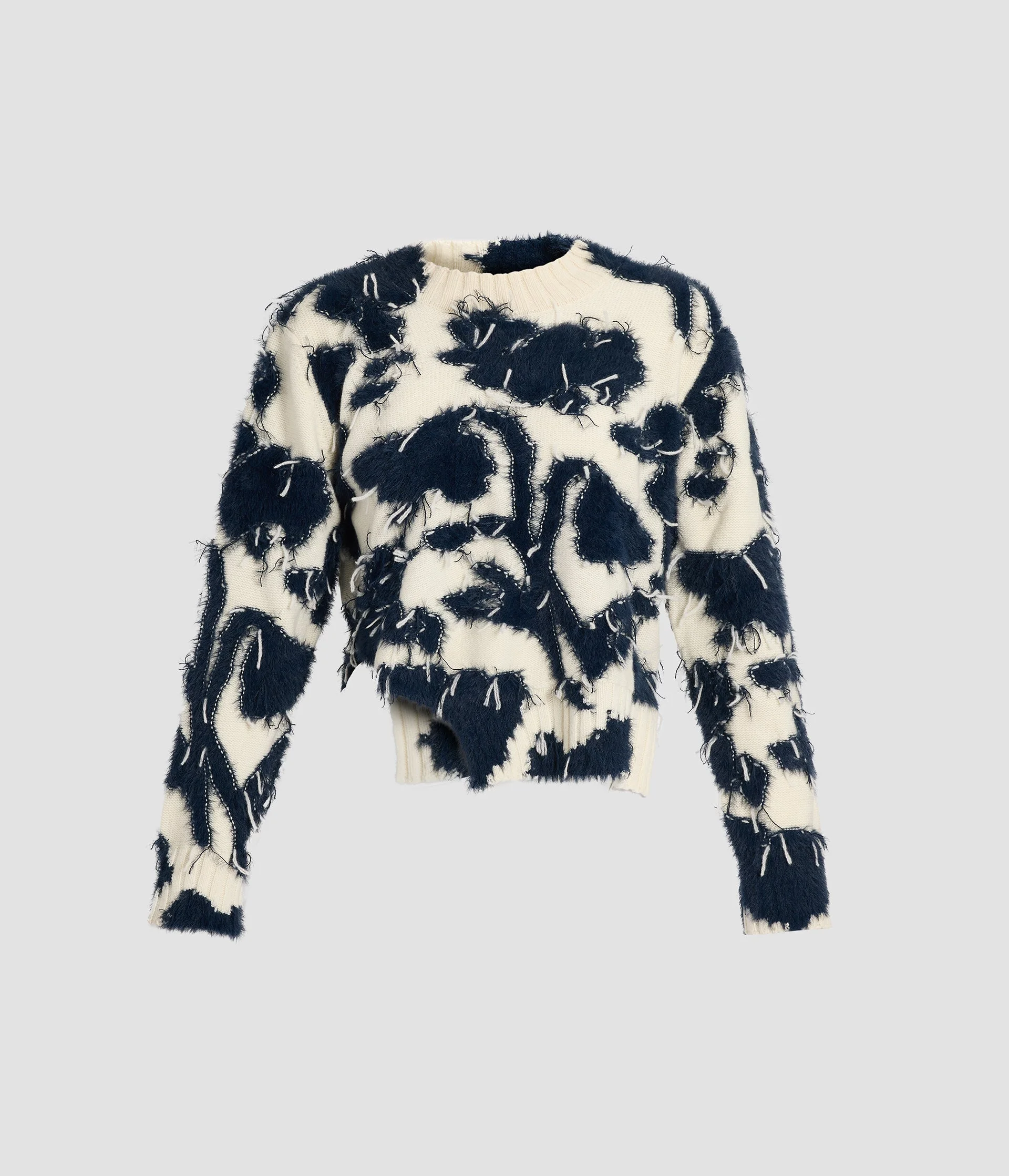 TEXTURED FLORAL KNIT JUMPER - 1