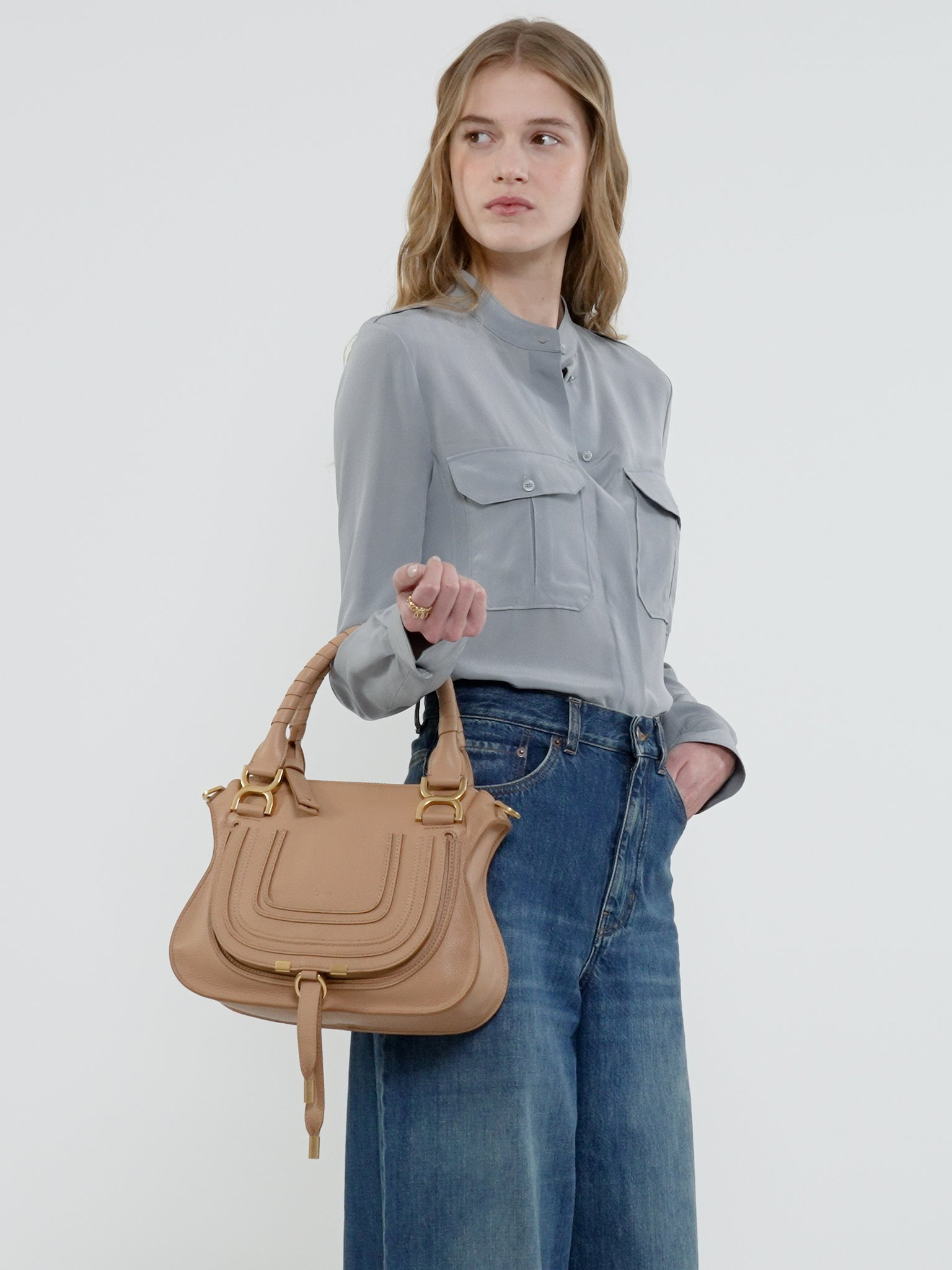 MARCIE SMALL DOUBLE CARRY BAG - 4