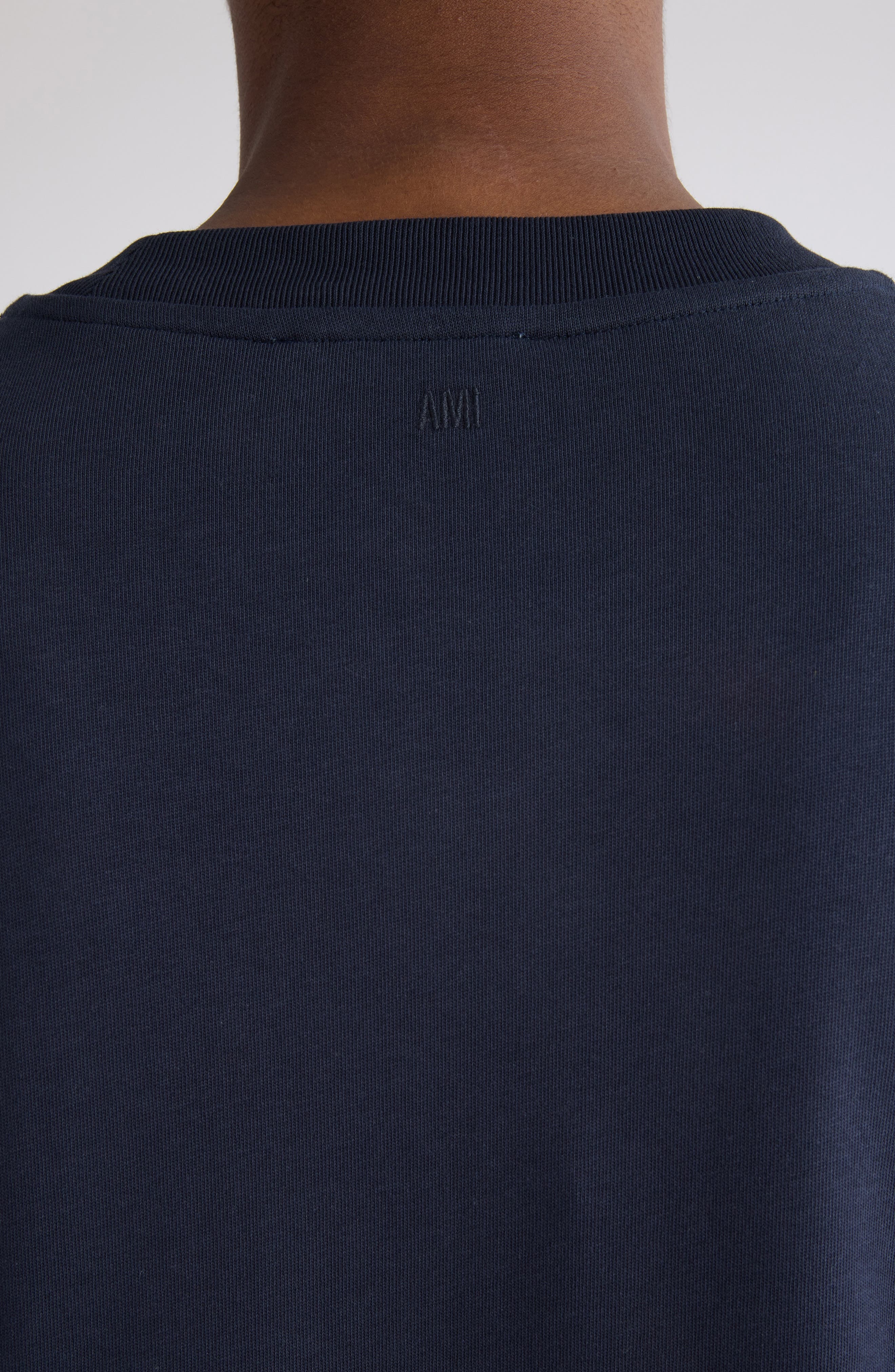 AMI PARIS Ami de Coeur Monogram Patch in 4011 Navy Blue/4011 at Nordstrom - 4