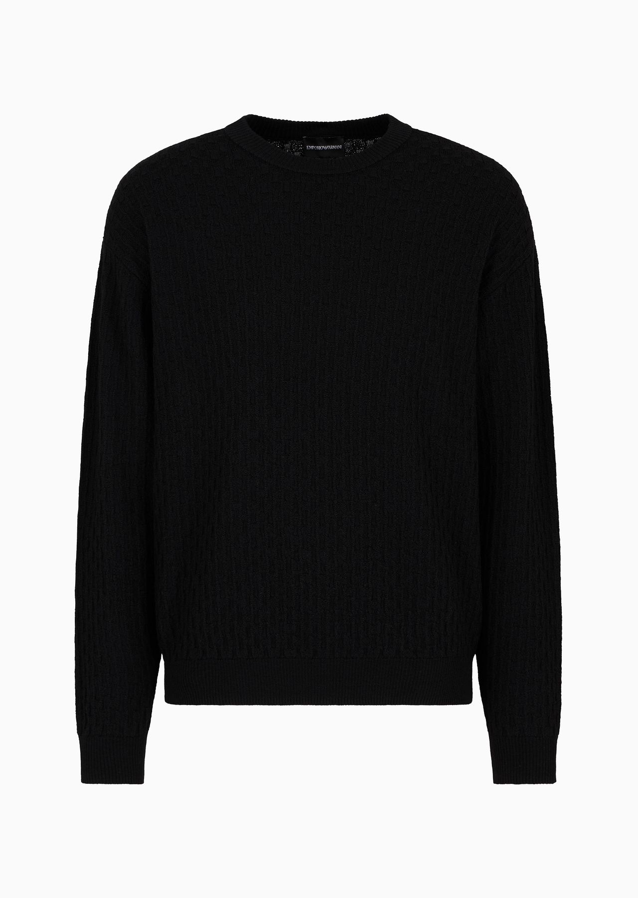 Tuck-stitch virgin wool jumper - 1