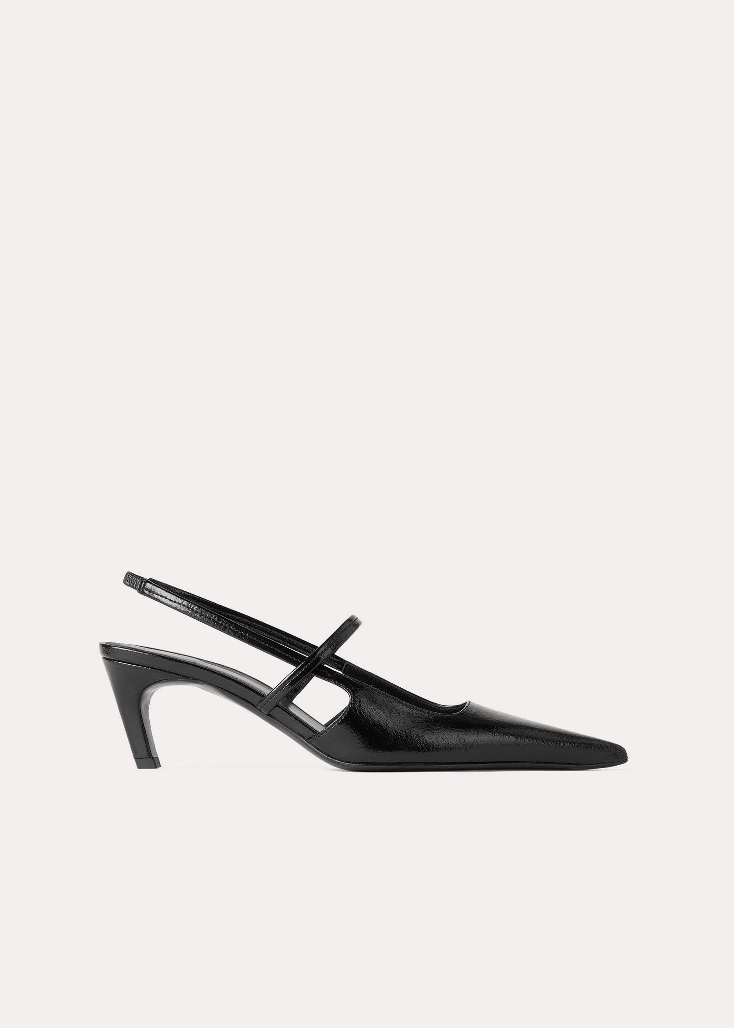 Totême The Sharp Slingback black | REVERSIBLE