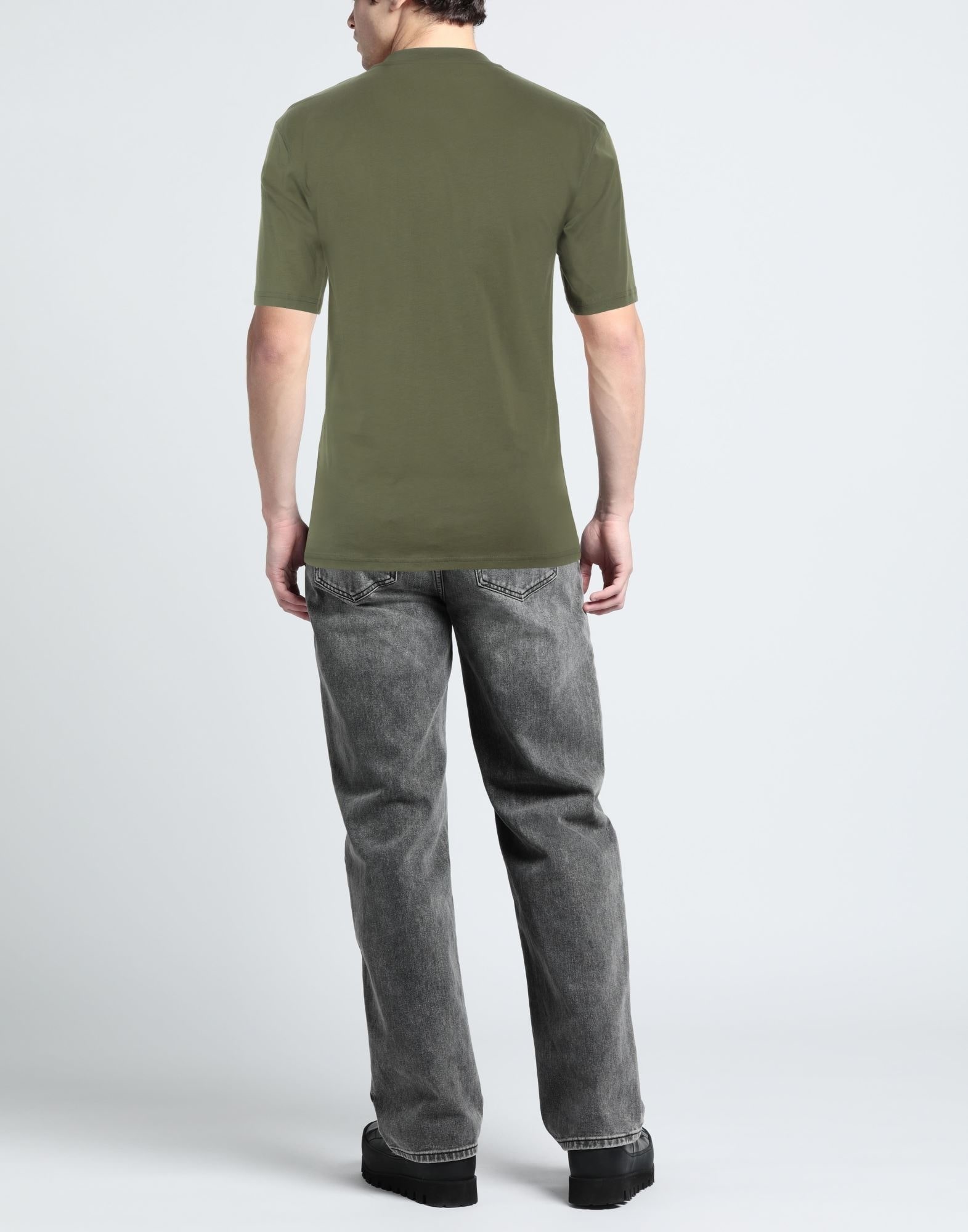 Military green Men's T-shirt - 3