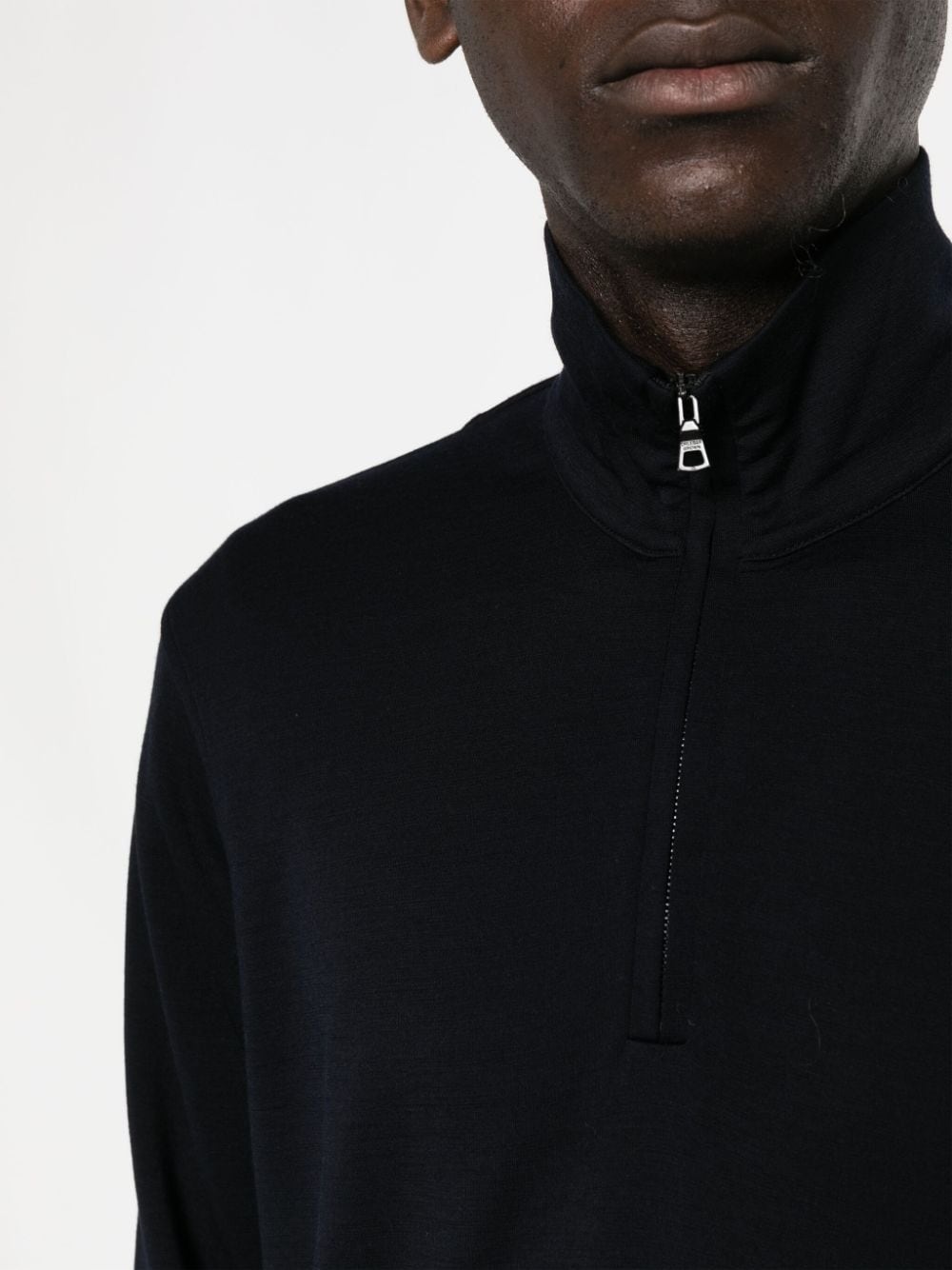 half-zip wool jumper - 5