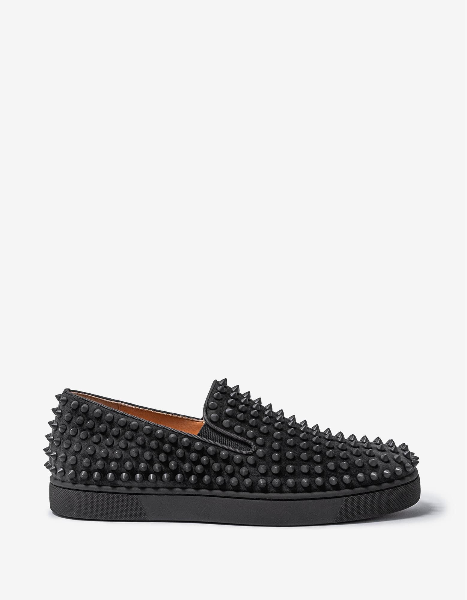 Christian Louboutin Roller-Boat Ombre Grey Suede Trainers - 2