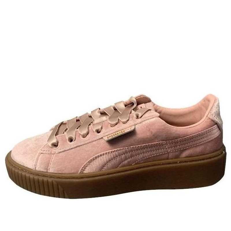 (WMNS) PUMA 스웨이드 플랫폼 핑크 스케이트 보드 신발 핑크 366721-02 - 1