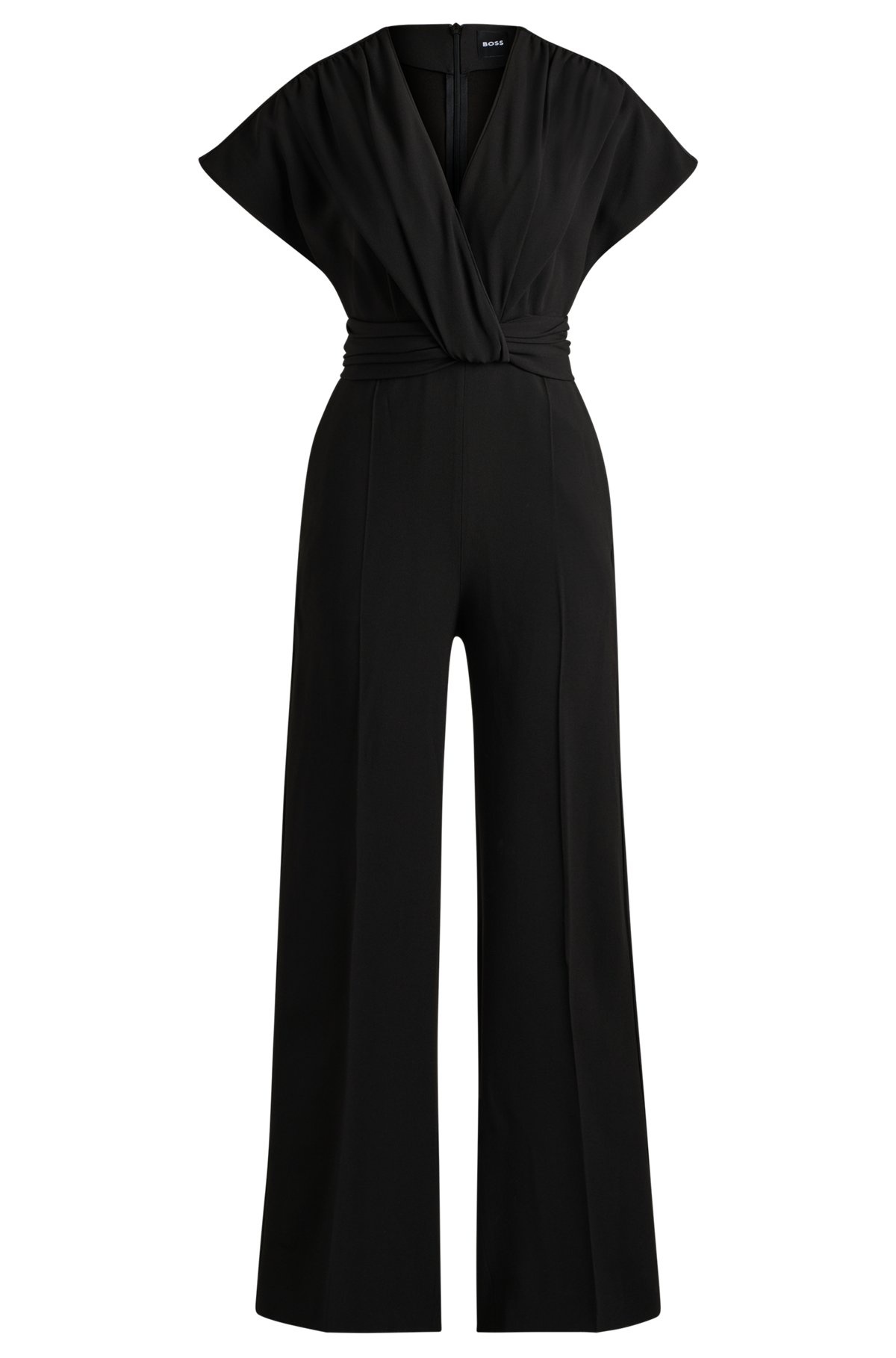 SLIM-FIT JUMPSUIT WITH WRAP FRONT - 1