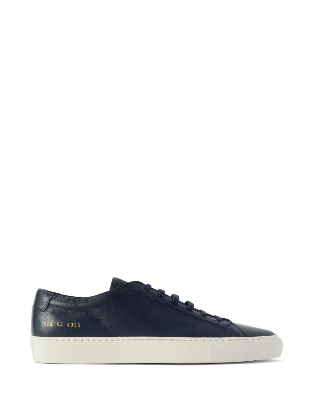 serial-stamp leather sneakers - 1