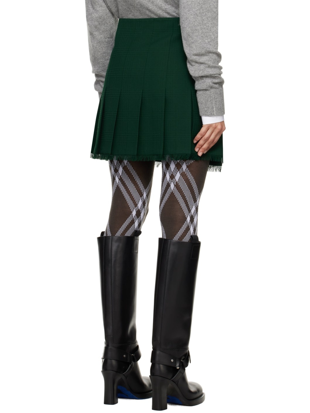 Green Wrap Miniskirt - 3