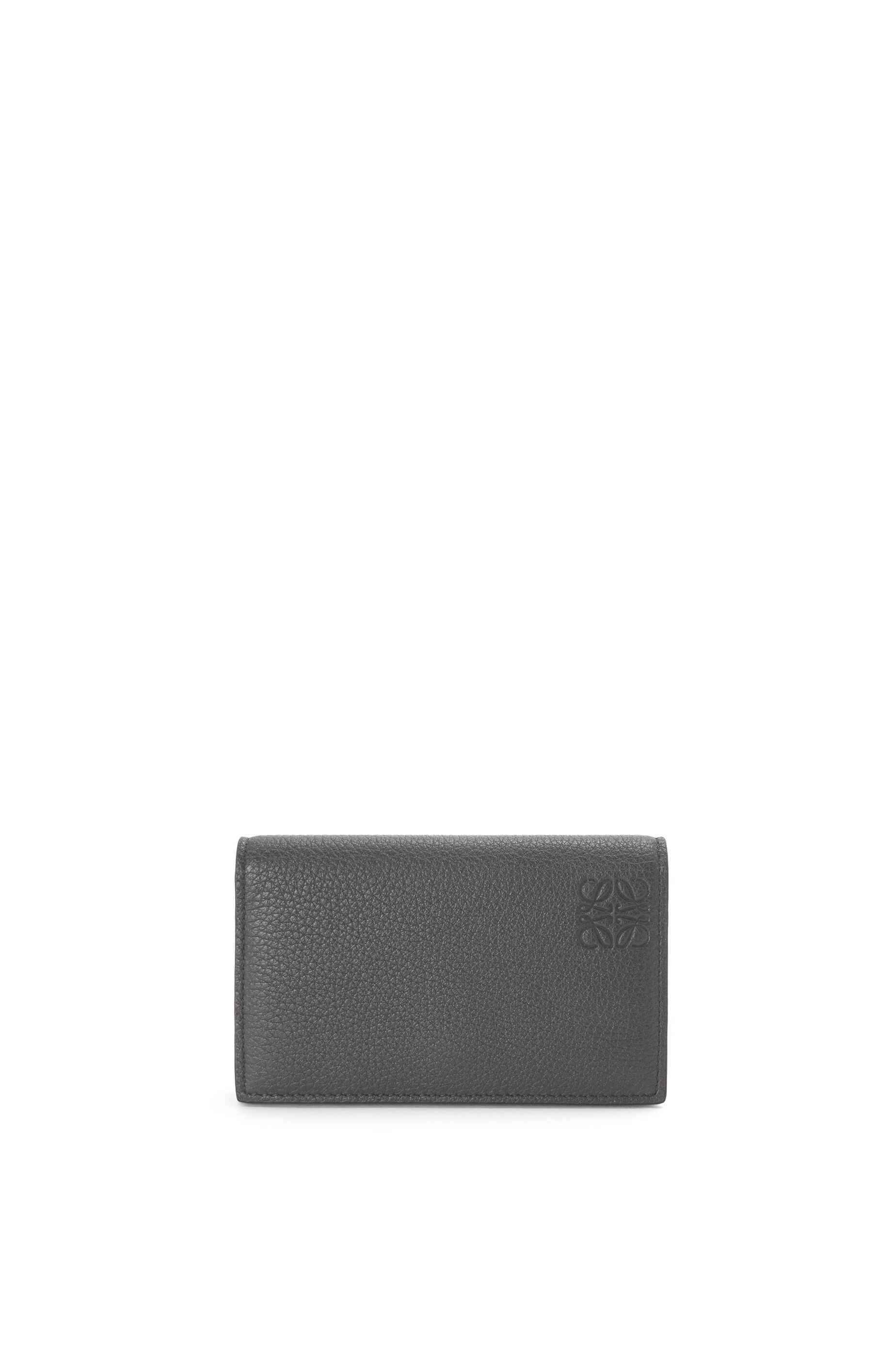 Business cardholder in soft grained calfskin - 1