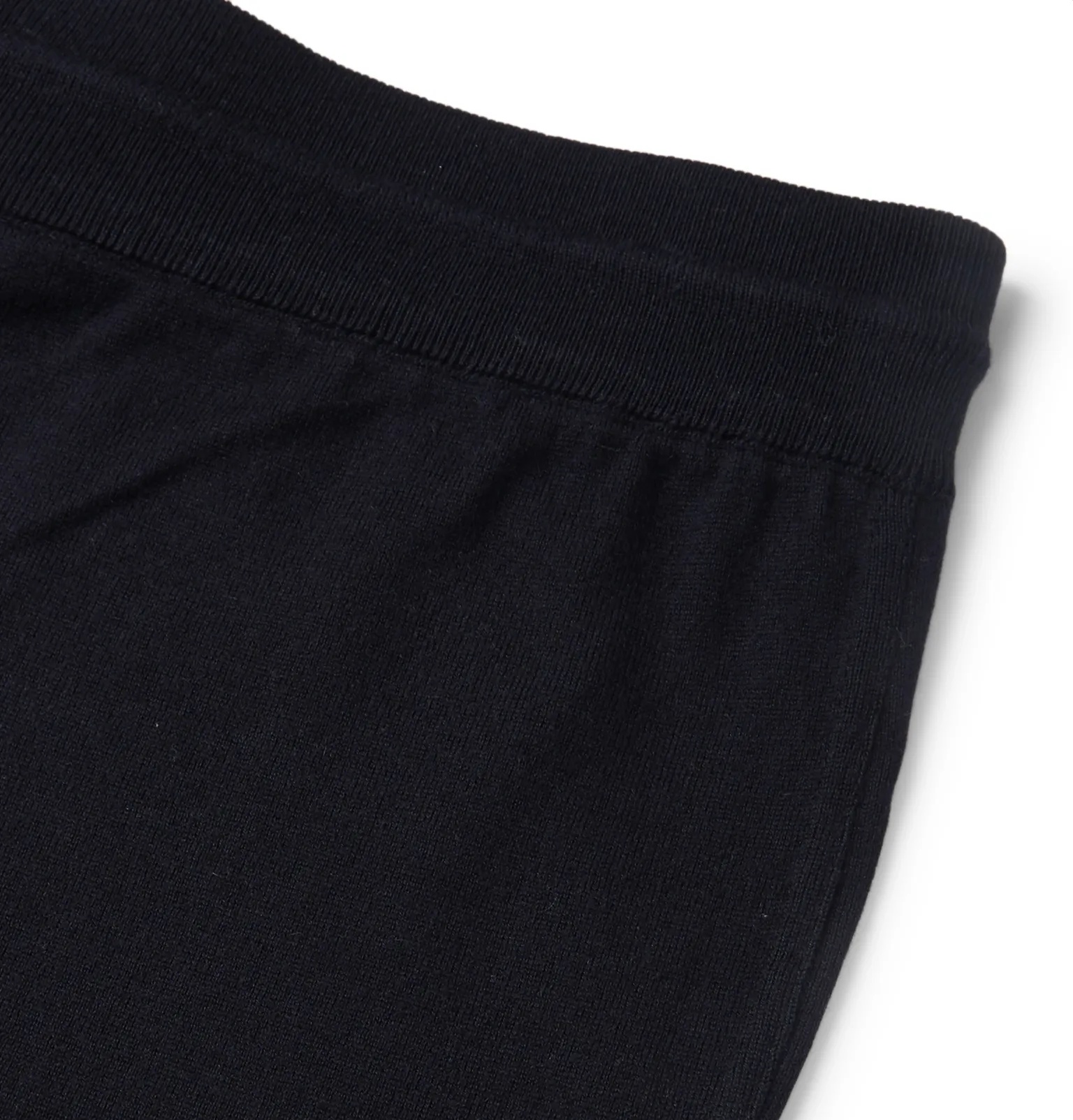 Tapered Piped Cashmere and Cotton-Blend Sweatpants - 6