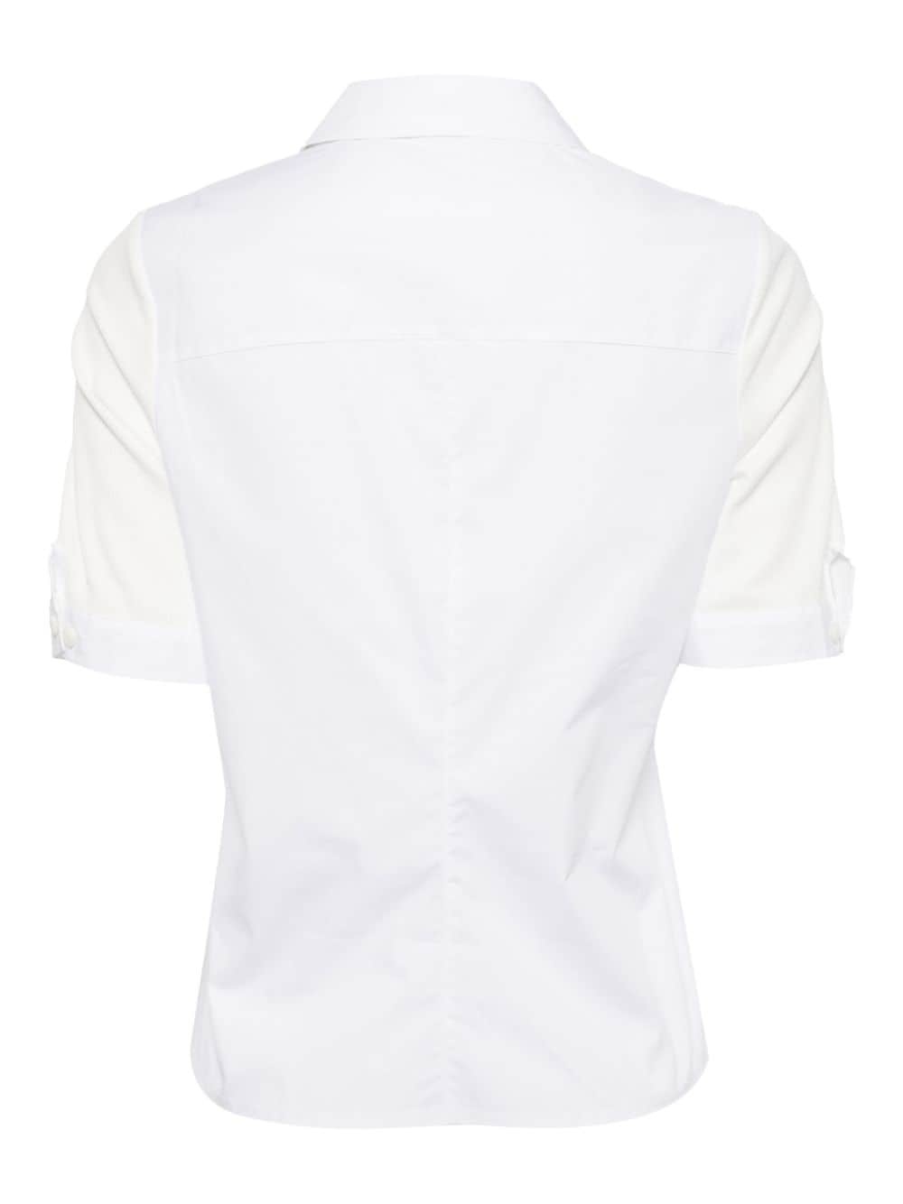 ribbed cotton-modal blend polo shirt - 2