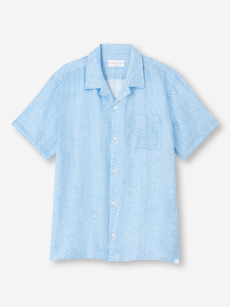 Men's Shirt Milan 23 Linen Blue - 1
