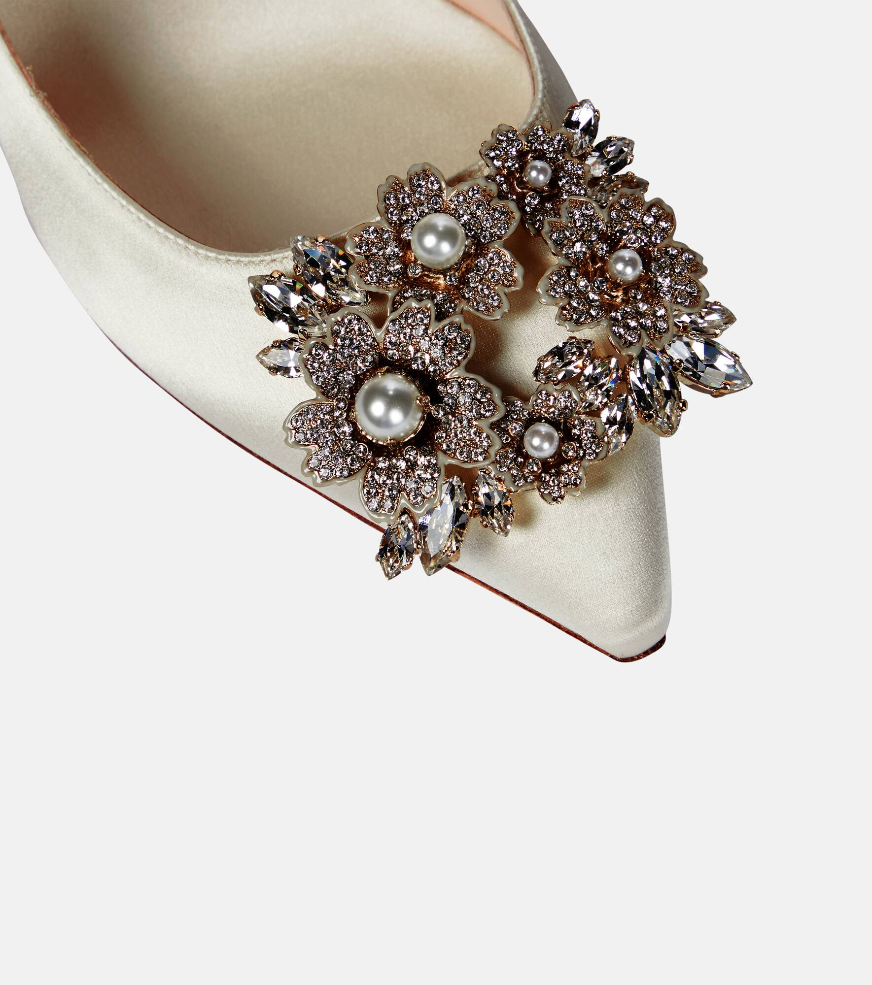 RV Bouquet 85 embellished satin pumps - 6