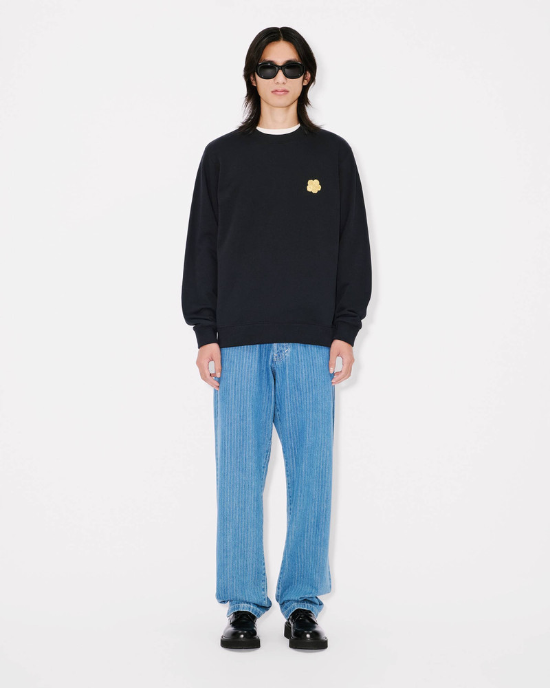 'Boke Flower' embroidered slim sweatshirt in cotton 5