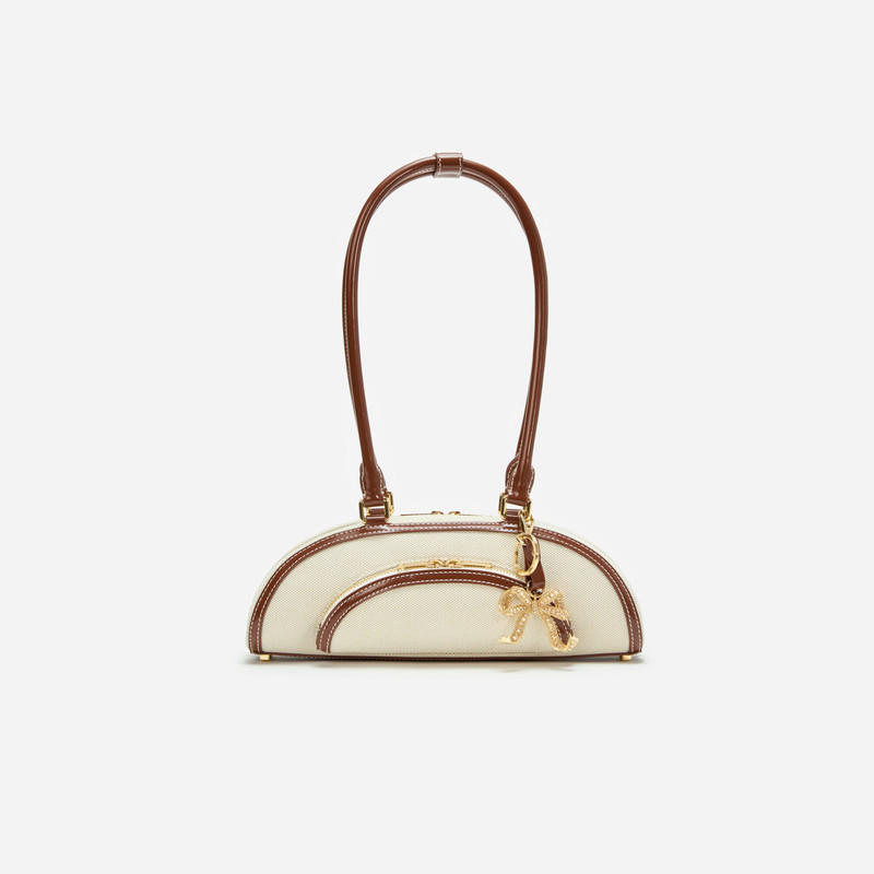 Canvas Curved Shoulder Bag 1