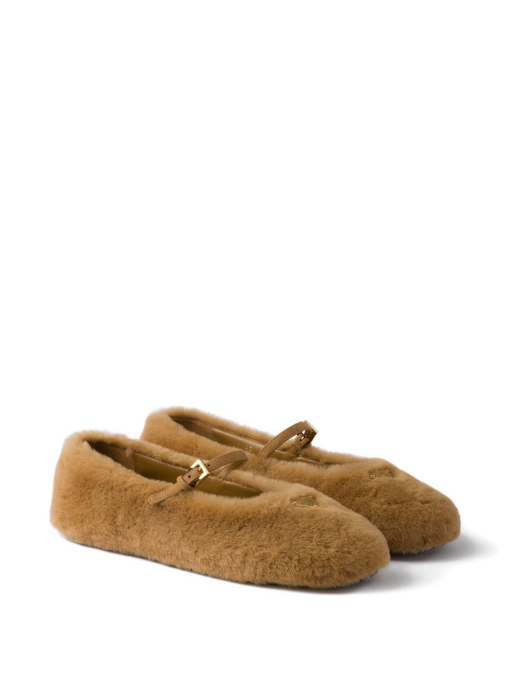 shearling ballet flats - 2