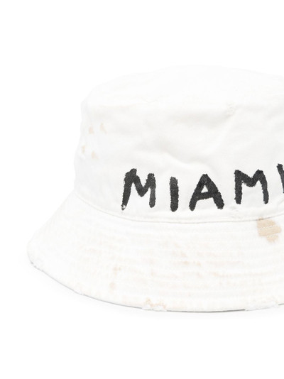 Palm Angels logo-print bucket hat outlook