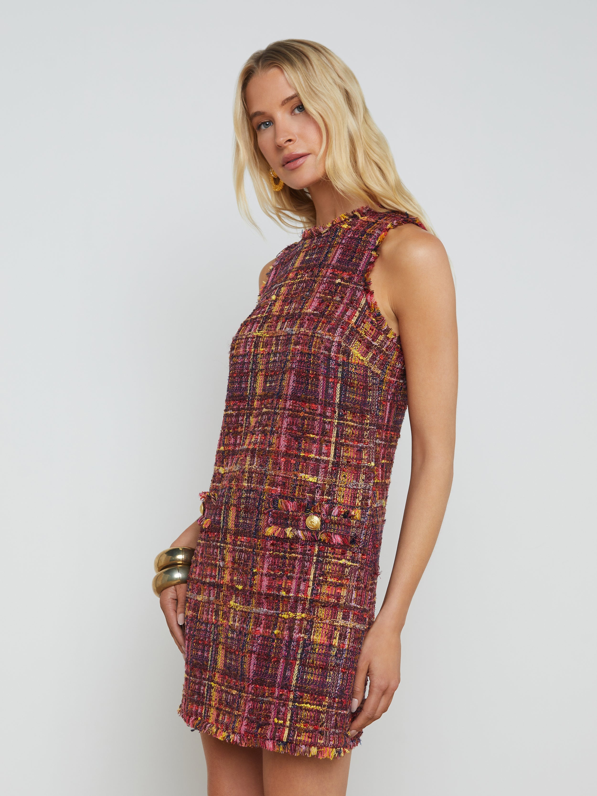 Florian Tweed Shift Dress - 4