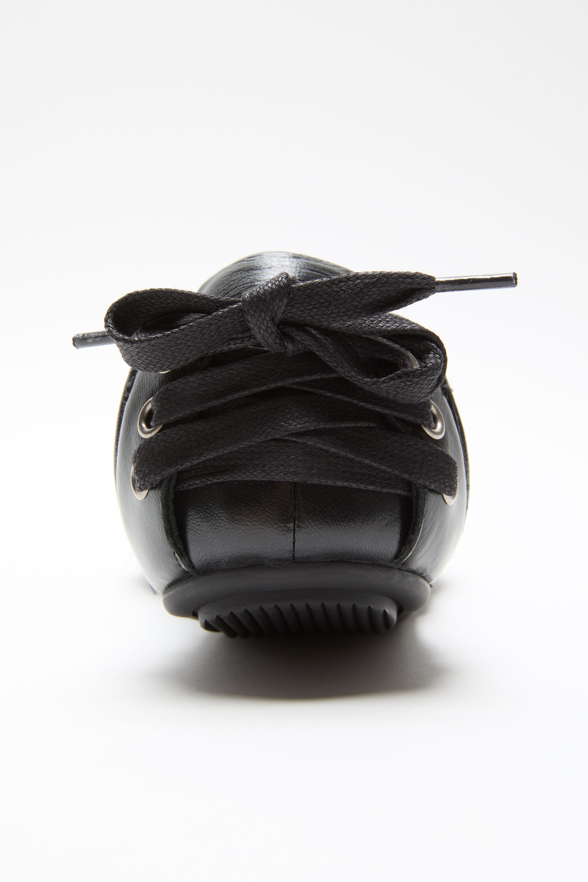 Lace-up leather shoes - Black - 3