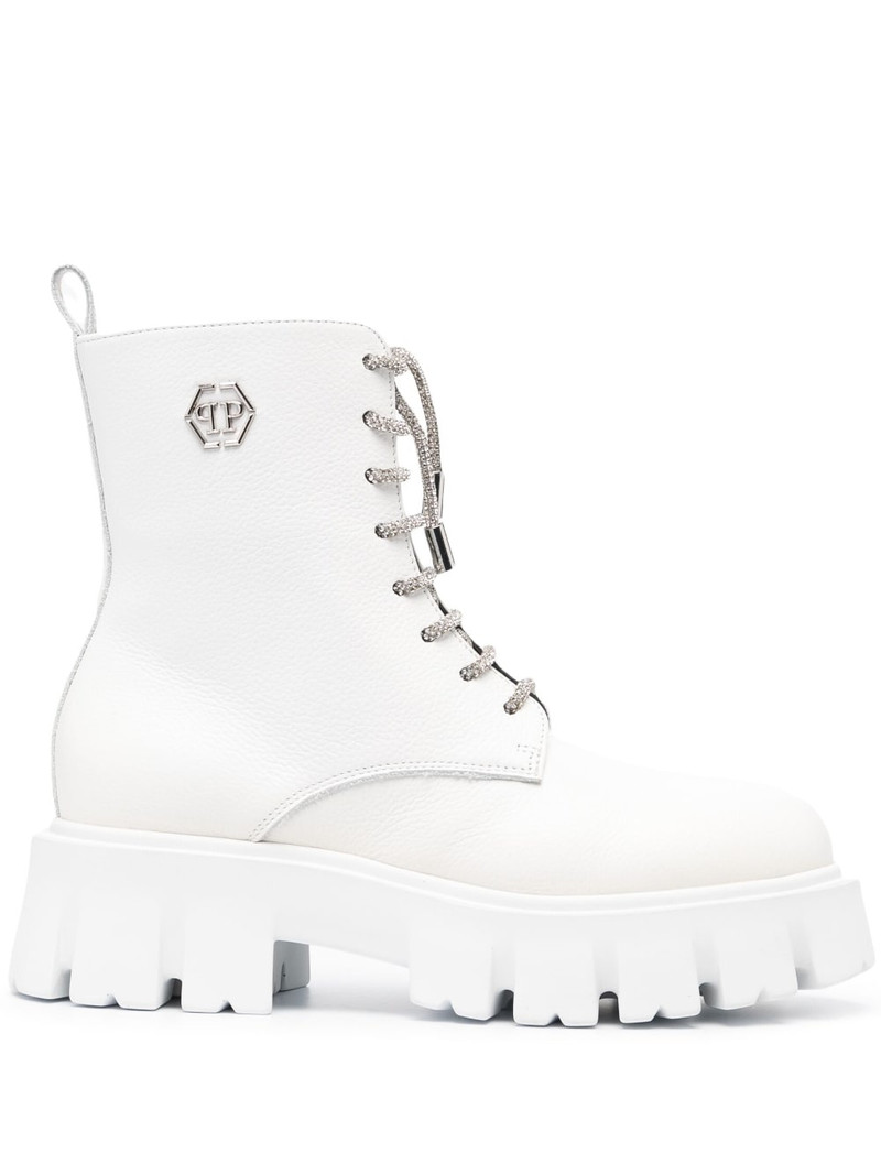 PHILIPP PLEIN calf-leather ankle boots outlook