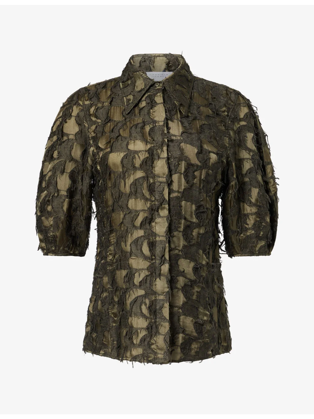 Sansi Fringed Silk-Blend Shirt - 1