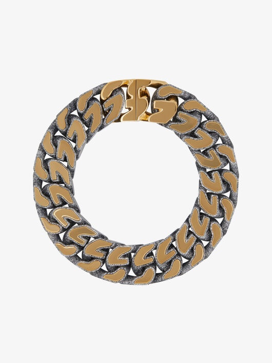 G CHAIN TWO TONE NECKLACE - 1